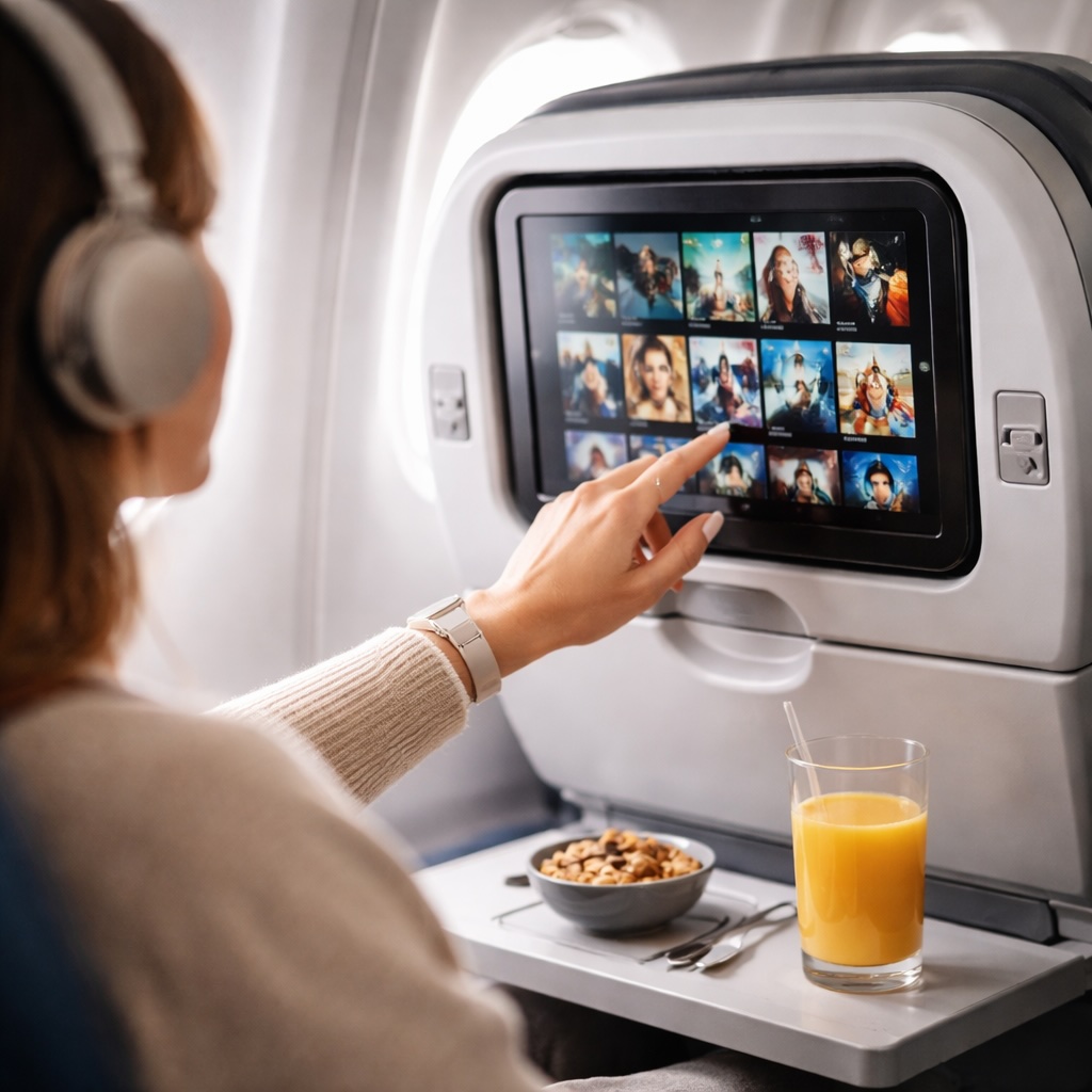 Мультимедийная система развлечений как способ провести время в полете