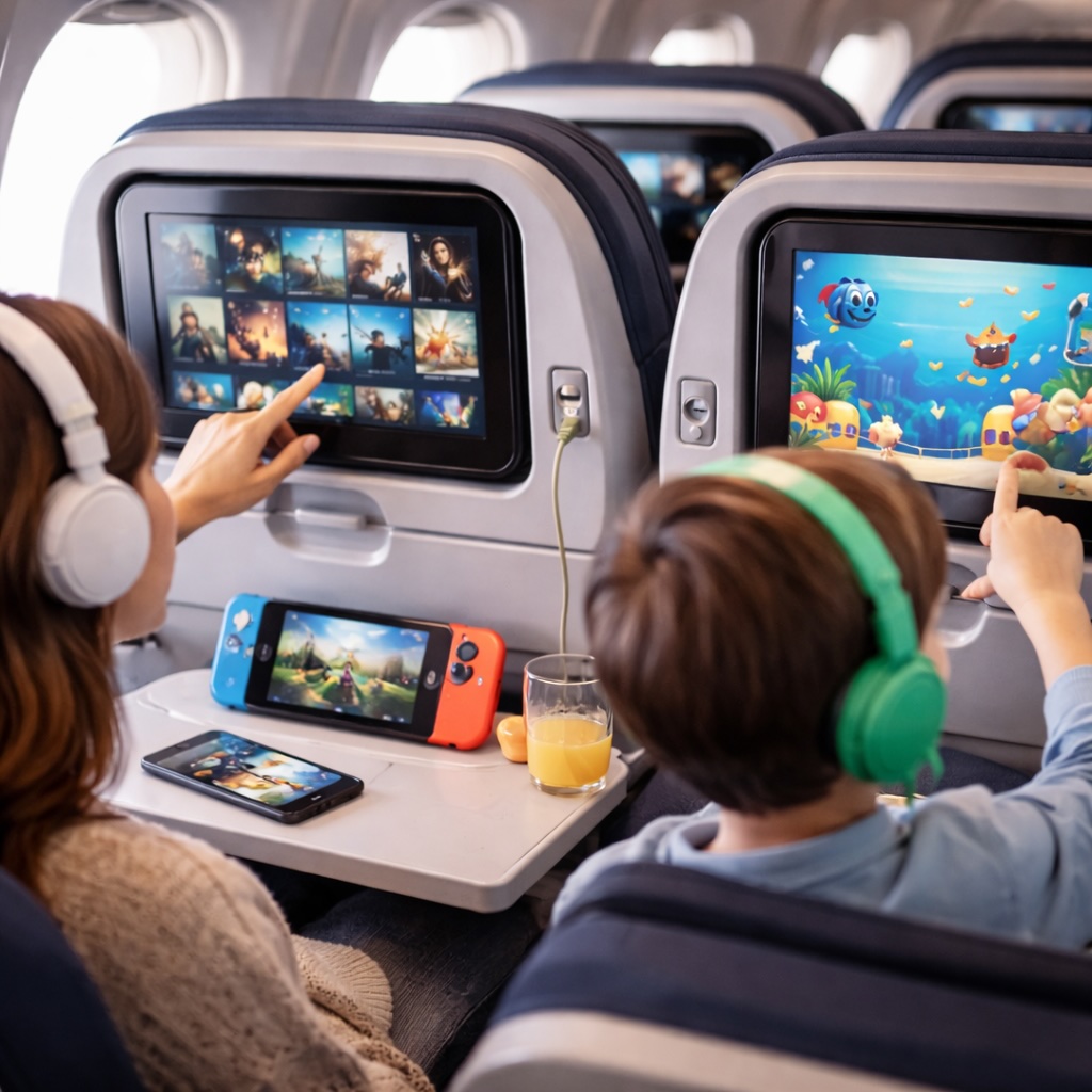 Цифровые развлечения на борту самолёта