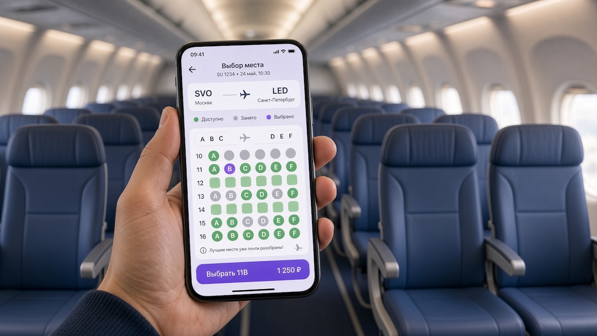 Больше комфорта в полёте: смена места и повышение класса через Wi‑Fly